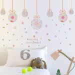 The new environmentally friendly PVC removable glass Christmas ball lob window dressing mall restaurant sticker SK9071 - Image 3