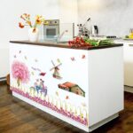 SK9008 Warm Romantic DIY Removable Wallpaper Colorful Flowers Skirting Line Wall Stickers Wall Decal Home Decor - Image 4