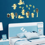 Luminous Baby Dog Wall Decals Cute Puppy Fluorescent Stickers for Home Decoration Kids Cartoon Wallpaper Glow in the Dark Room - Image 2