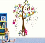 Tree Very Cute Peel Scroll Tinkle Fairy Girl DIY Removable Wall Stickers Parlor Kids Bedroom Home Decor Mural Decal JM7158 - Image 6