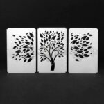 Set of 3 Panels Tree of Knowledge and Wisdom Interior Design Wall sticker - Image 6
