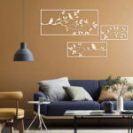 Branches of a tree with birds 3 Panels - Image 2