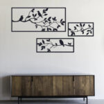 Branches of a tree with birds 3 Panels - Image 3