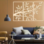 Tree and Birds 3 Panel | Tree of life | Wall decor - Image 3