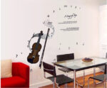 Violin wall stickers Musical decoration music musician minstrel decoration kids room decoration AY7180 - Image 4