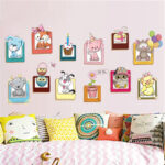 Cartoon Animal Photo Frame DIY Wall Sticker Living Room Bedroom Wall Stickers Wall Decor XH6223 ation for Kids Rooms