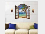 [Fundecor] 3D European style fake window wall stickers home decor living room sofa tv background decorations wall decals murals - Image 8