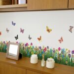 Jm8260 Flower Wall Stickers DIY Door Decor Butterfly Art Vinyl Decal Colors Kids Room - Image 5