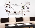 Star Bear Butterfly Shelves Wall Stickers Removable Living Room Decorative Wall Decals Fake Display Shelves Wallpaper