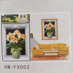 3D Aweosome flower Chinese Style Flower Classical Vase Wall Sticker - Image 8