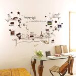 Star Bear Butterfly Shelves Wall Stickers Removable Living Room Decorative Wall Decals Fake Display Shelves Wallpaper - Image 2