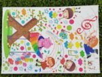 Music Hippopotamus XL8216 (90x60) - Wall Sticker / Wall Sticker - Image 7