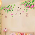 WALLSTICKER 60X90 AY1916A PINK  HIBISCUS WALSTIKER - Image 2