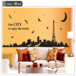City Wall Stickers Home Decor Waterproof Removable Stickers - Image 3