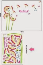 SYGA Dandelion umbrella wall Removable Sticker - Image 8