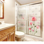 SK9337 Pink Rose Bedroom And Living Room Wall Sticker Decorative Stickers DIY Stickers Cabinet Sticker - Image 2