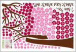 Red And Blue Background Products Korean Pink Cherry Tree Bedroom Wall Stickers - Image 5