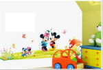 Cartoon Wall Sticker Mickey Mouse Minnie Wall Sticker Children Room Classroom Wall Sticker Bedroom Living Room WallpaperDF5086 size60x90 - Image 7