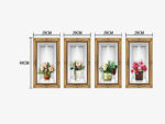 3D Fake Picture Frame Stereo Flowers in the Vase Wall Stickers Living Room Bedroom Fresh Plant Wall Decals Wall Border Decor - Image 13