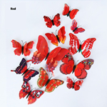 12 Pcs Butterfly dubble lear  Wall Stickers Decoration Magnet Butterflies on the wall DIY Wallpaper 3D PVC - Image 3