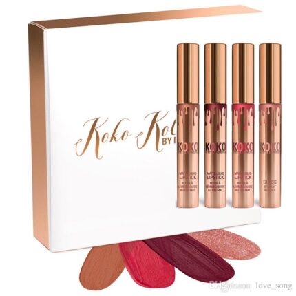 KOKO  KOLLECTION MATTE LIP GLOSS 4 PCS