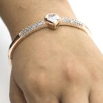 LimeLight Rhinestone Cuff Bangle Golden For Women