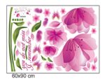 Sk9117 Pink Flower 3D Wall Sticker - Image 3