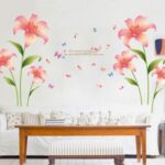 Living room wall creative floral stickers XL8135 rain flower removable wall stickers - Image 3