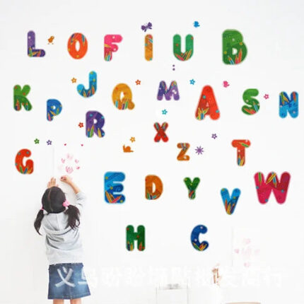 Colorful Alphabet Wall Sticker [50 x 70cm] xy8073