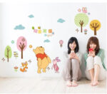 Jungle Theme Pooh Bear, Piglet, Cat and Owl Artistic Decal Wall Sticker for Kids Room abc 1021 60x90cm - Image 4