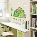 JAAMSO Royals Combo Pack of 2 Style Wall Sticker | Tiger Bear Cat Cartoon Design (60 CM X 45 CM) | Winnie The Pooh Design (70 CM X 50 CM) | Vinyl Home Décor Wall Sticker - Image 2