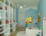 Removable Cartoon Animal Park Children Bedroom, Living Room Glass Wallpaper Stickers - Image 4