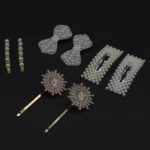 New 4pcs Fashion Women Girls Pearl Hair Shell Hairpin Crystal Rhinestones Hairpins Barrette Hair Accessories - Image 3