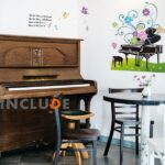 Piano wall stickers, music, melody, musical notes, message, modern chic, entrance, hallway, wallpaper, lettering, words, nursery, kindergarte  size 60x90 mj9501 - Image 3