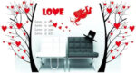 Ay863  Oren Empower 90 cm Valentine special red love tree wall sticker for your loved once Self Adhesive Sticker  (Pack of 1) - Image 3