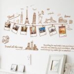 Large Size Wall Decal Creative Combination World Travel Wall Stickers for Home Decoration ay9011 - Image 7