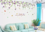 Wall sticker 60x90 Bunga Rumbai Ungu AY9150B - Image 3