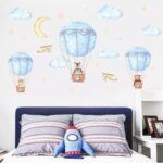 JM7343 Cute Hot-air Balloon Design Wall Sticker - Image 4