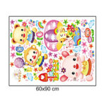 cute pink animal wall decal for kids abc1032 - Image 6