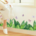 SECU-STAR Green Plant Wall Paper Bedroom Living Room Cabinet Wallpaper Aisle Shop Glass Window Door Cabinet Decoration Wall Sticker - Image 3