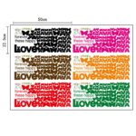 Wallpaper ´Love These Happy Memories Forever´ with Butterfly Wall Quote Art Sticker Decal for Home Bedroom Decor Corp Office Wall Saying Mural Wallpaper Birthday Gift for Boys and Girls  Q6687D Size: 120cm x 65cm/47.24" x 25.59" - Image 3