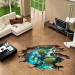XL8308 3D Symphony Island Wall Stickers For Kids Rooms Bedroom Living Room Ceiling Floor Home Decor Children Wall Decals - Image 3