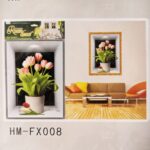 3D Aweosome flower Chinese Style Flower Classical Vase Wall Sticker - Image 2