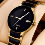 2021 Brand Luxury Hot Sale Automatic Couples Watch Steel Material Black Gold Watchband Leisure Man Mechanical Watches whfrbkf1e-2 - Image 8