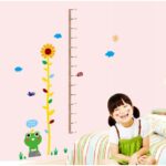 Wall Stickers - Free Shipping Cheap Cartoon Animals Height Measure Wall Sticker Ay7149