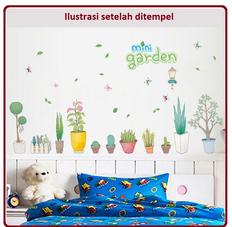 b81aff66-732e-471c-a300-fa3d901209d5_811e3bff-af47-4874-aaf5-8da32b3548db Wall Sticker Mini Garden II XL7173/ Stiker Dinding Taman Pot Mini - Image 1