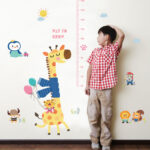 Sk9165 Cartoon Giraffe Height Kids Wall Sticker - Image 3