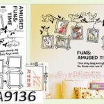 AY9136 cartoon black bird photo photo stickers stickers wallpaper wallpaper English - Image 2