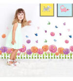 Flowers and Butterflies Wall Sticker, Decorative Adhesive Film, TUNC Simplicity Wall Decor size 50x70 xls7145 - Image 2