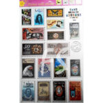 JM7286 wholesale creative backdrop living room wall decoration stamp sticker removable wall stickers glass stickers - Image 3
